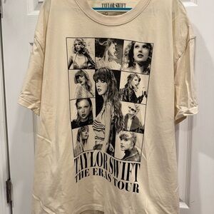 Brand new never worn- Taylor Swift The Eras Tour Cream Graphic Tee